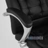 Компьютерное кресло TopChairs Control офисное черное обивка экокожа, механизм качания Top Gun