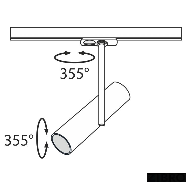 Трековый светильник Technical TR005-1-GU10-B
