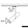 Трековый светильник Technical TR005-1-GU10-B