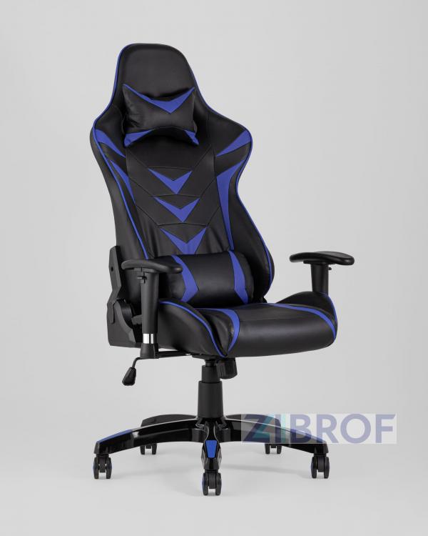 Игровое кресло компьютерное TopChairs Corvette синее геймерское