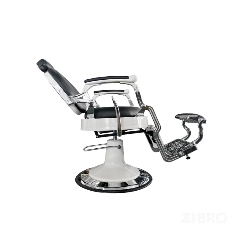 ВИНТАЖНОЕ БАРБЕР КРЕСЛО VINTAGE 004 (WHITE) BLACK