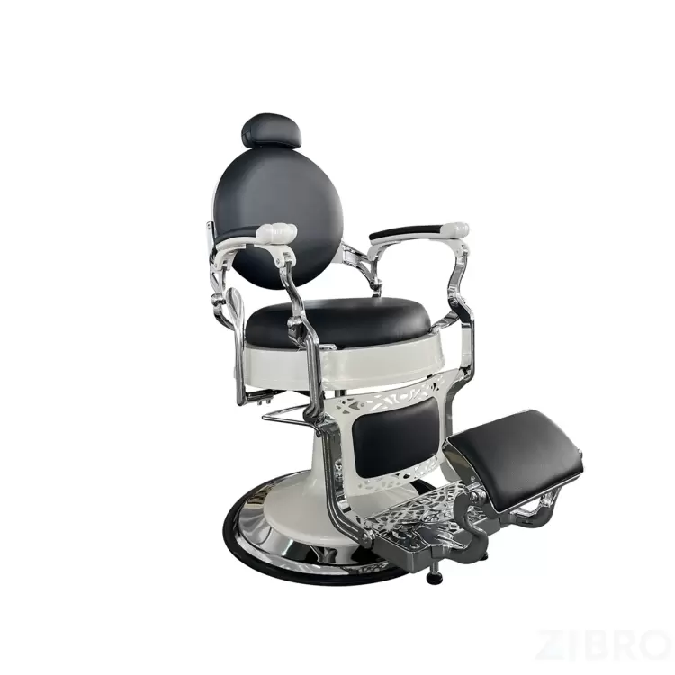 ВИНТАЖНОЕ БАРБЕР КРЕСЛО VINTAGE 004 (WHITE) BLACK