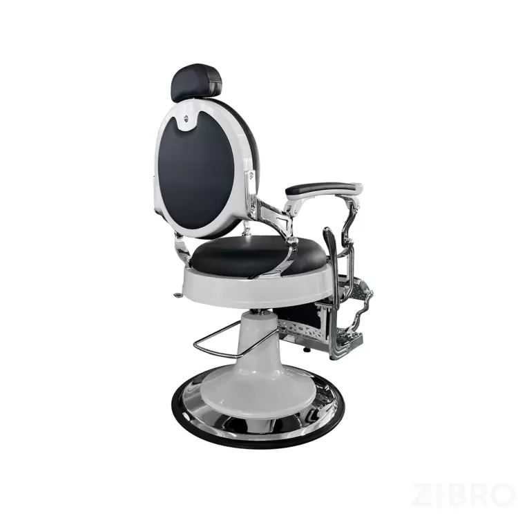 ВИНТАЖНОЕ БАРБЕР КРЕСЛО VINTAGE 004 (WHITE) BLACK