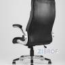 Компьютерное кресло TopChairs Force офисное черное, обивка из экокожи
