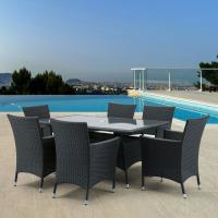 Комплект плетеной мебели AFM-170S/Y189D  Black 6Pcs
