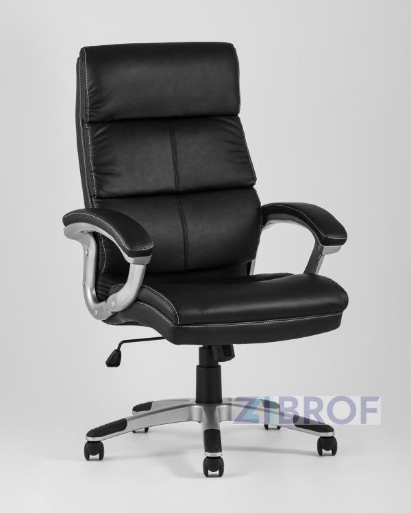 TopChairs Power офисное черное, обивка из экокожи, механизм регулировки Top Gun