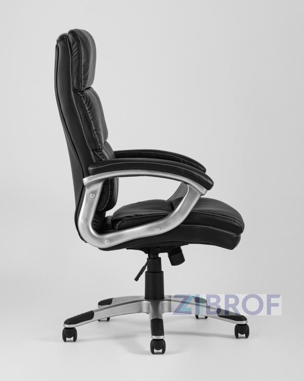 TopChairs Power офисное черное, обивка из экокожи, механизм регулировки Top Gun