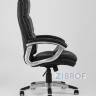 TopChairs Power офисное черное, обивка из экокожи, механизм регулировки Top Gun