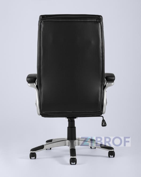 TopChairs Power офисное черное, обивка из экокожи, механизм регулировки Top Gun
