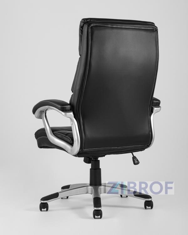 TopChairs Power офисное черное, обивка из экокожи, механизм регулировки Top Gun
