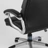 TopChairs Power офисное черное, обивка из экокожи, механизм регулировки Top Gun
