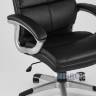 TopChairs Power офисное черное, обивка из экокожи, механизм регулировки Top Gun
