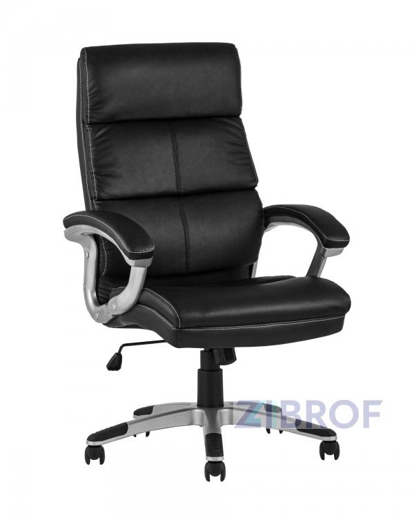 TopChairs Power офисное черное, обивка из экокожи, механизм регулировки Top Gun