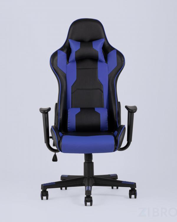 Игровое кресло компьютерное TopChairs Diablo синее геймерское