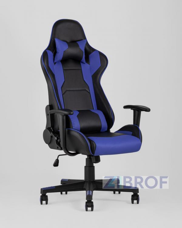 Игровое кресло компьютерное TopChairs Diablo синее геймерское