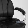 TopChairs President офисное черное в обивке из экокожи, механизм качания и регулировки Top Gun