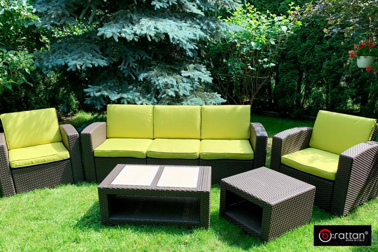 Комплект чехлов на подушки для мебели Rattan Premium, нео яблоко Комплект чехлов на подушки для мебели Rattan Premium, нео яблоко