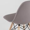 Стул Style DSW темно-бежевый, литой полипропилен, стальной каркас, натуральный массив бука