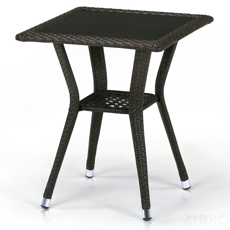 Стол из иск. ротанга T25-W53-50x50 Brown