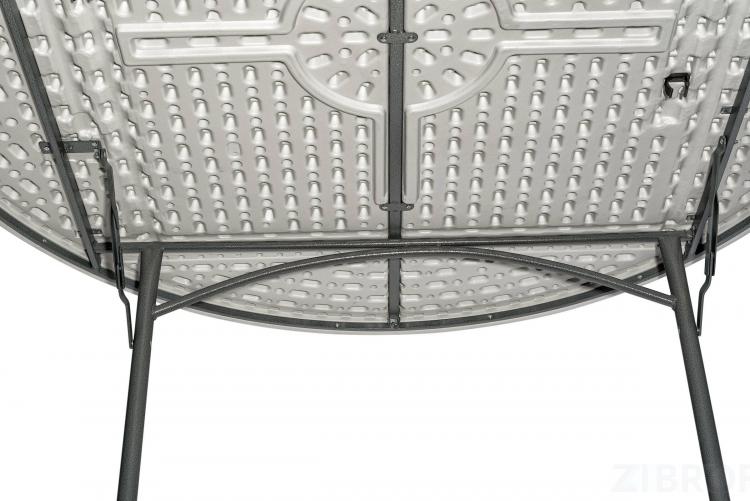 Стол круглый складной пластиковый Кейт 160, стальной каркас, полиэтилен высокой плотности HDPE