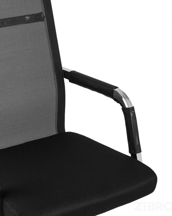 Компьютерное кресло TopChairs Clerk офисное черное в обивке из экокожи, механизм качания Top Gun