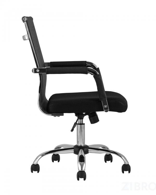 Компьютерное кресло TopChairs Clerk офисное черное в обивке из экокожи, механизм качания Top Gun