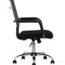 Компьютерное кресло TopChairs Clerk офисное черное в обивке из экокожи, механизм качания Top Gun