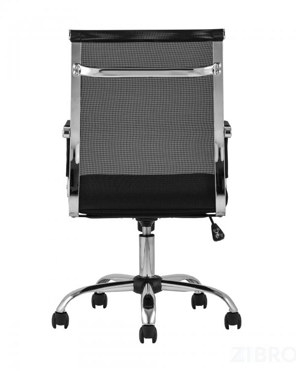 Компьютерное кресло TopChairs Clerk офисное черное в обивке из экокожи, механизм качания Top Gun