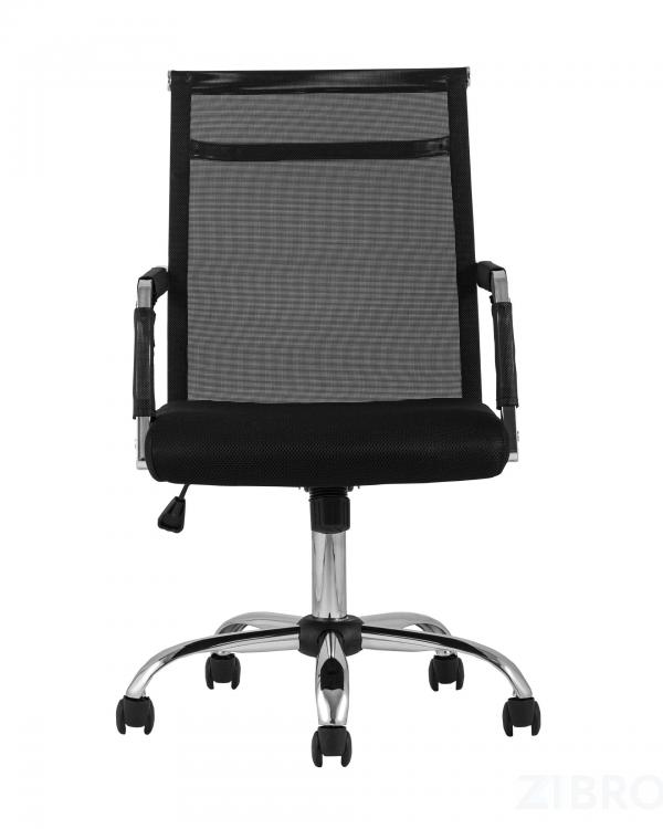 Компьютерное кресло TopChairs Clerk офисное черное в обивке из экокожи, механизм качания Top Gun
