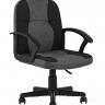 Компьютерное кресло TopChairs Comfort офисное черное в текстильной обивке с механизмом регулировки по высоте