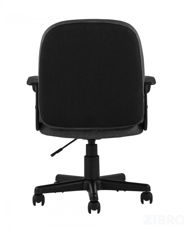 Компьютерное кресло TopChairs Comfort офисное черное в текстильной обивке с механизмом регулировки по высоте