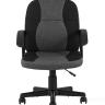 Компьютерное кресло TopChairs Comfort офисное черное в текстильной обивке с механизмом регулировки по высоте