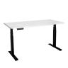 Стол с регулировкой высоты 2A3 черный/ЛДСП белый, 140x60 Стол с регулировкой высоты 2A3 черный/ЛДСП белый, 140x60