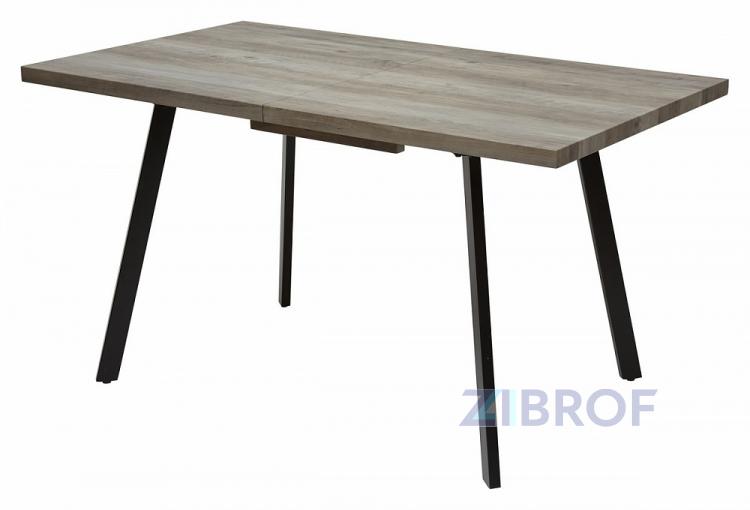 Стол обеденный Brick-1 раскладной 160-200*80 светлый дуб серый