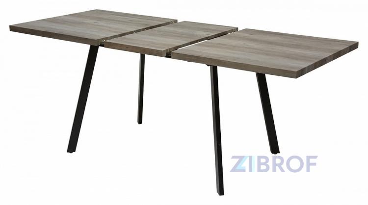 Стол обеденный Brick-1 раскладной 160-200*80 светлый дуб серый