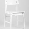 Комплект из двух стульев ODEN WOOD из массива гевеи белый