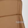 Компьютерное кресло TopChairs Crown офисное для руководителя коричневое, обивка экокожа, металлический каркас