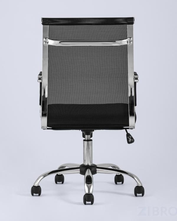Компьютерное кресло TopChairs Clerk офисное черное в обивке из экокожи, механизм качания Top Gun