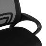 Компьютерное кресло TopChairs Simple офисное черное в обивке из текстиля с сеткой, механизм качания Top Gun