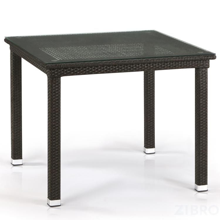 Стол из иск. ротанга T257A-W53-90x90 Brown