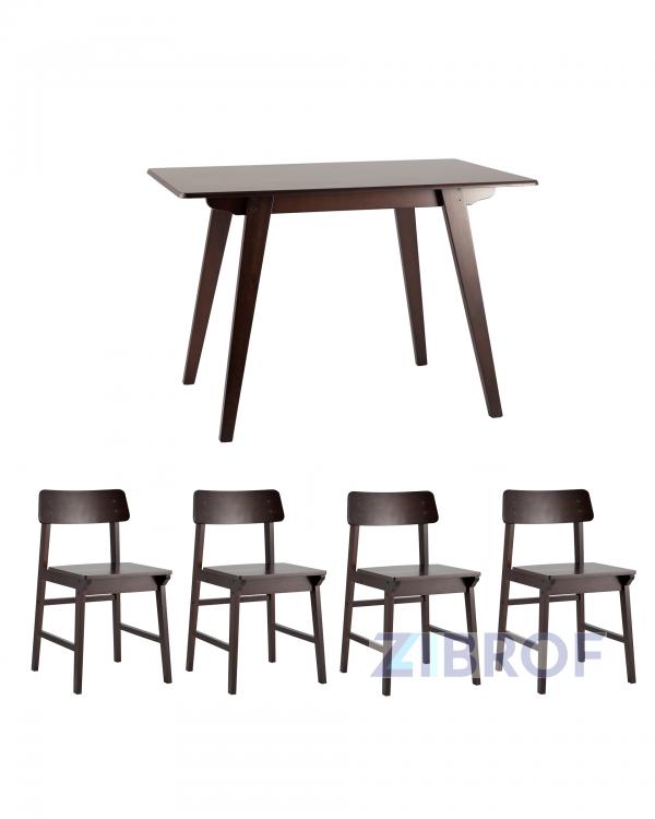 Gudi, стулья Oden Wood деревянные из массива гевеи