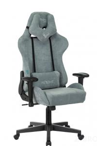 Бюрократ VIKING KNIGHT LT28 FABRIC серо-голубой обивка велюр