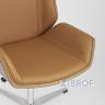 TopChairs Crown офисное коричневое, обивка экокожа, металлический каркас TopChairs Crown офисное коричневое, обивка экокожа, металлический каркас