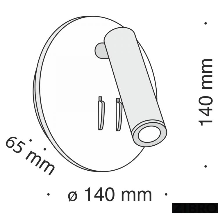 Настенный светильник (бра) Technical C176-WL-01-6W-B