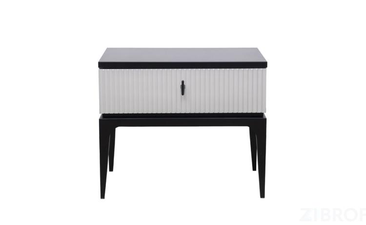 GD-00004 Тумбочка прикроватная Este черно/серая 50*40*50см