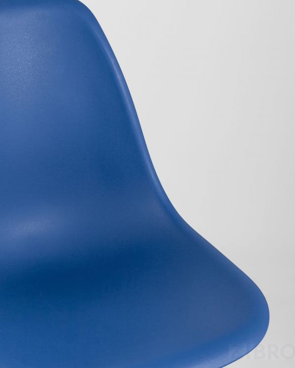 Стул Eames Style DSW синий пластиковый, сталь, натуральный массив бука, 4 шт. Стул Eames Style DSW синий пластиковый, сталь, натуральный массив бука, 4 шт.