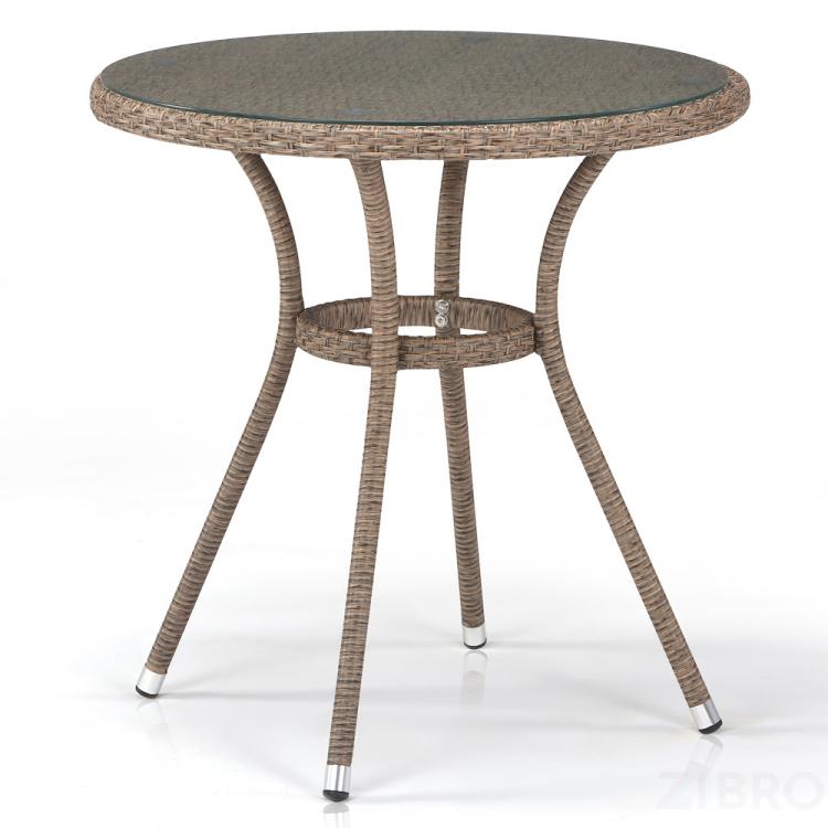 Стол из иск. ротанга T282ANT-W56-D72 Light Brown