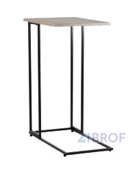 Журнальный столик Рози 30х50х74 см, металлический каркас, столешница цвет дерево