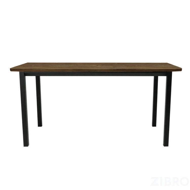 Стол офисный ST45 черный/ЛДСП коричневый дуб, 160x70