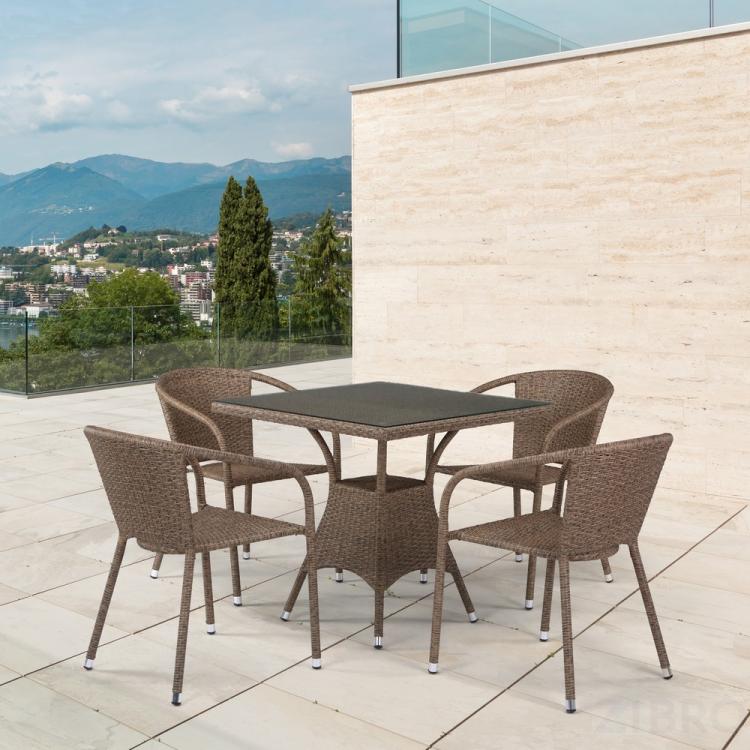 Комплект мебели из иск. ротанга T197BT/Y137C-W56 Light brown (4+1) Комплект мебели из иск. ротанга T197BT/Y137C-W56 Light brown (4+1)